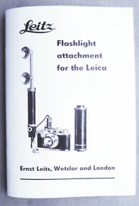 Leica Leitz Flash Attachment Instruction Pamphlet...High Quality Reproduction  - Picture 1 of 3