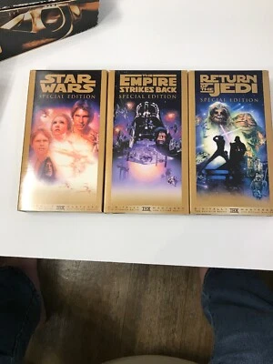 Star Wars Trilogy Special Gold Edition Video Cassette  New VHS VCR 3 Box Set - Image 1 of 4