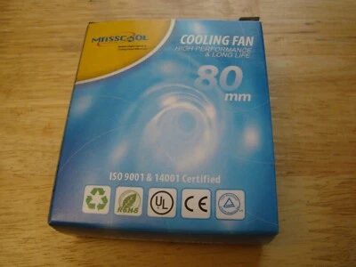 MASSCOOL FD08025S1M3/4, 80mm Cooling 3pin /4-Pin PSU Connector Fan - Image 1 of 4