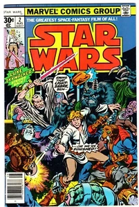 STAR WARS #2 A NEW HOPE Part Two! 1st OBI WAN! 1st HAN SOLO! VF (8.0) 1977 - Picture 1 of 2