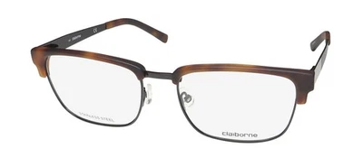 NUEVAS GAFAS LIZ CLAIBORNE CB247 MARRÓN CEJA 53-18-145 PARA HOMBRE WR9 METAL Y Foto 1 de 4
