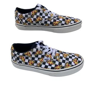 VANS Doherty Pizza Party Checkerboard Sneakers Youth Boys sz 5 Shoes Skaters - Picture 1 of 9