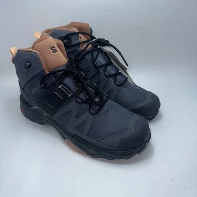 Salomon X Ultra 4 Mid Gtx Women Size 11 Gray Waterproof Hiking Boots Gore-Tex - Image 1 of 4