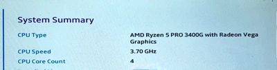 YD340BC5M4MFH AMD Ryzen 5 PRO 3400G 3.70GHz Socket AM4 Desktop Processor, CPU - Image 1 of 3
