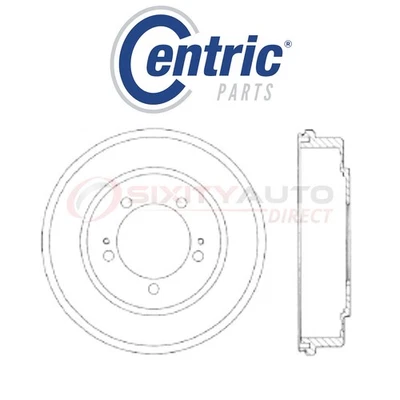 Centric C-TEK Brake Drum for 1998-2003 Mitsubishi Galant 2.4L L4 - Kit Set to - Image 1 of 4