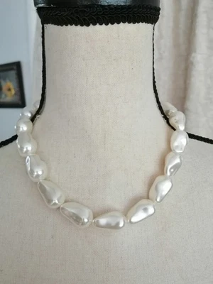 Nuevo collar para mujer J.Crew Factory grande efecto perla declaración Foto 1 de 3