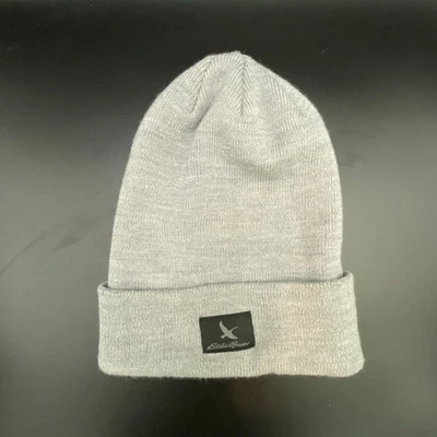 Eddie Bauer Gris Puños Tejido Gorro Talla Única Unisex Invierno Acogedor Foto 1 de 4