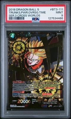 Dragon Ball Super Cross Worlds BT3-111 Trunks Power Overseeing Time SR PSA 9 - Image 1 of 2