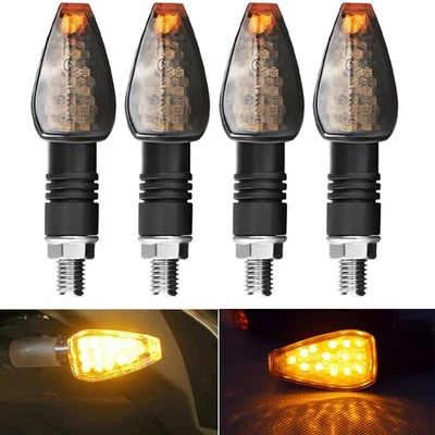 Luz intermitente indicadora de señal de giro ámbar para motocicleta 2X Fit Buell Blast 1125CR Foto 1 de 4