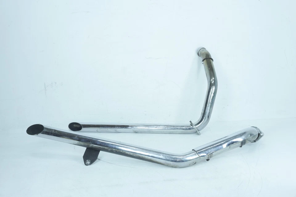 86 Harley Sportster XLH1100 Ltd Liberty OEM Exhaust System Header Pipe Scratch - Image 1 of 4