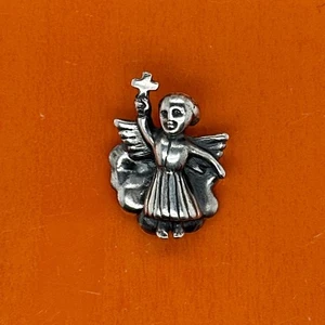 Retirado Raro James Avery Plata Esterlina Sólida Ángel Sobre Nubes Dije/Colgante - Imagen 1 de 3