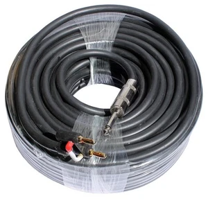 100 Fuß Fuß 12 GA Stärke 1/4 auf Dual Bananenstecker PA DJ Pro Audio Lautsprecherkabel - Bild 1 von 2