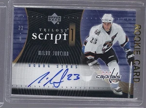 2007-2008 Trilogy Hockey Milan Jurcina Scripts Capitols Autograph Card - Picture 1 of 2