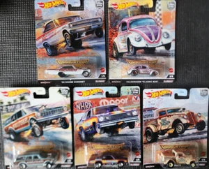 HOTWHEELS Premium Car Culture 2022 - DRAG STRIP DEMONS - Set of 5 cars - 1:64 - Picture 1 of 6