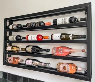 cantina cantinetta Porta bottiglie vino espositore  in ferro industriale  - Immagine 1 di 4