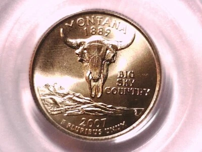 Montana 2007 P Washington State Quarter PCGS MS 68 Satin Finish 11812671 - Image 1 of 3