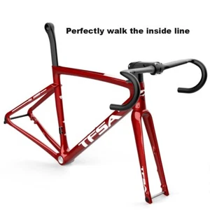Climbing Carbon Road Bicycle Frame Internal Disc Brake Handlebar Stem Frameset - Picture 1 of 18
