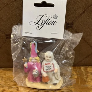 Lefton Colonial Village Trick or Treat Halloween Figurine 11575 Fairy Ghost RARE - Picture 1 of 7