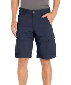 Carhartt Men's Force Relaxed Fit Ripstop Cargo Work Short Navy BS5297-M - Picture 1 of 7