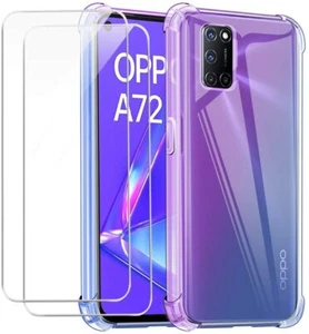 Coque Silicone TPU Transparente Angles Renforces + 2 Verres Trempes Pour Oppo A - Imagen 1 de 3