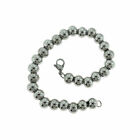 Stainless Steel Cable Chain Bracelet Spacer Beads 7" - 8mm - 1 Bracelet - N639