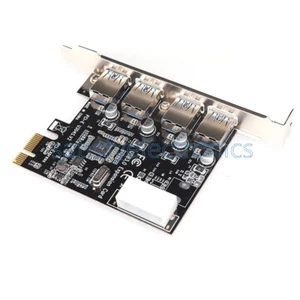 4 Port PCI-E auf USB 3.0 HUB PCI Express Erweiterungskarte Adapter 5 Gbps Geschwindigkeit - Bild 1 von 5