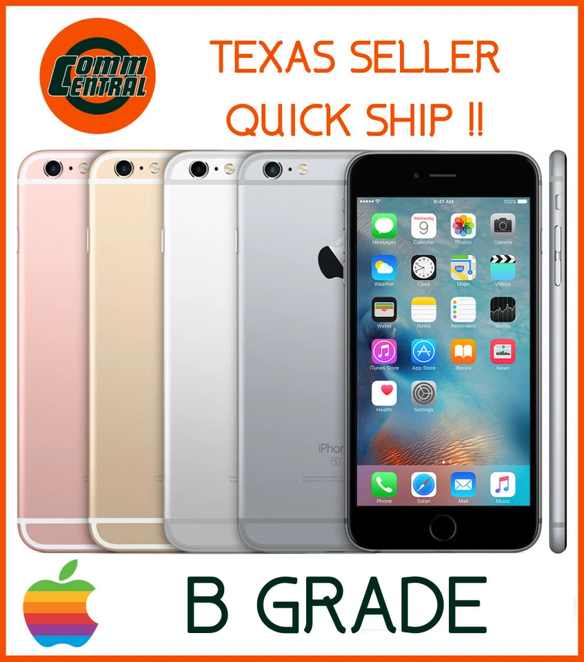 UNLOCKED / T-Mobile AT&T Apple iPhone 6S+ PLUS 32GB 64GB Smart Phone *B GRADE - Image 1 of 1