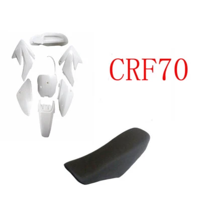 Kit de guardabarros de plástico blanco asiento para CRF70 XR70 Pit Dirt Bike Taotao DB17  Foto 1 de 4