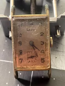 Vintage Lanco Tank Sub Second Watch Works - Picture 1 of 7