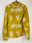 Boden Yellow  With Floral  Modern  Classic  Shirt   Size 8R  New  Wo189