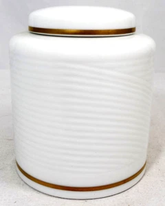 GOBELIN BROKAT GOLD von Dansk bedeckt Zuckerdose 4" hoch NEU NICHT BENUTZT Japan - Bild 1 von 7