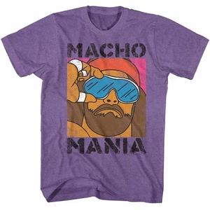 Macho Man RANDY SAVAGE WRESTLING T- SHIRT 100% Licensed  OH YEAH SIZES SM - 2XL - Picture 1 of 3