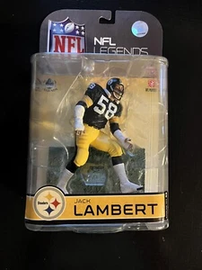 McFARLANE NFL LEGENDS PITTSBURGH STEELERS JACK LAMBERT ACTION FIGURE SERIE 4 - Foto 1 di 4