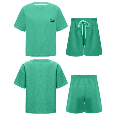 Unisex Kids Outfit Football Suit Boys Set Sports Exercise Running Uniform Team - Image 1 of 3