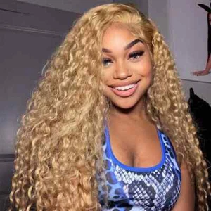 Honey Blonde Deep Wave 13x6 HD Lace Front Wig Brazilian 13x4 For Women Remy Hair - Picture 1 of 10