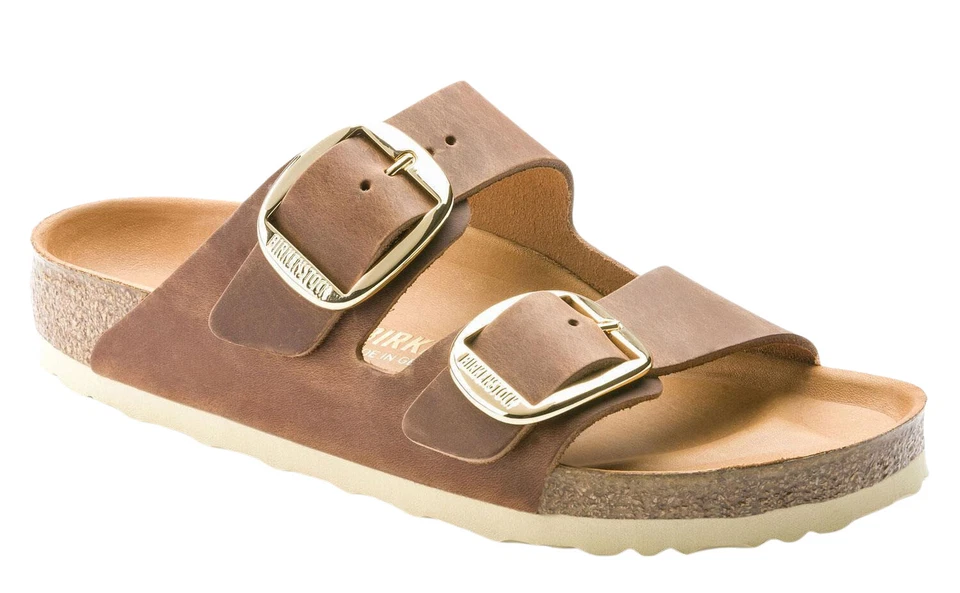 Birkenstock Arizona Big Buckle Leder Damensandallen - Braun, EU39