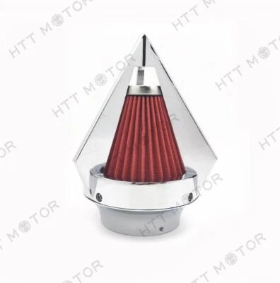 Cromado Cone-Style C/Big- Para Purificador de Ar/Entrada de Ar 1999 UP Yamaha RoadStar 1600 - Imagem 1 de 3