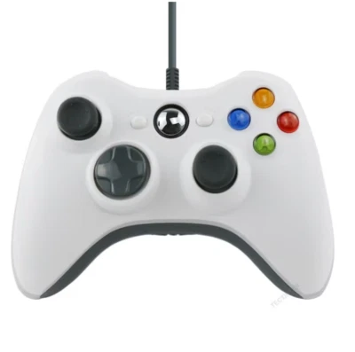 Wired Controller Für Microsoft Xbox 360 PC Windows 11 10 8 7 USB Gamepad Schwarz - Bild 1 von 4