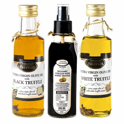 Black truffle oil White truffle oil Balsamic Vinegar with white truffle Gourmet - Image 1 of 4