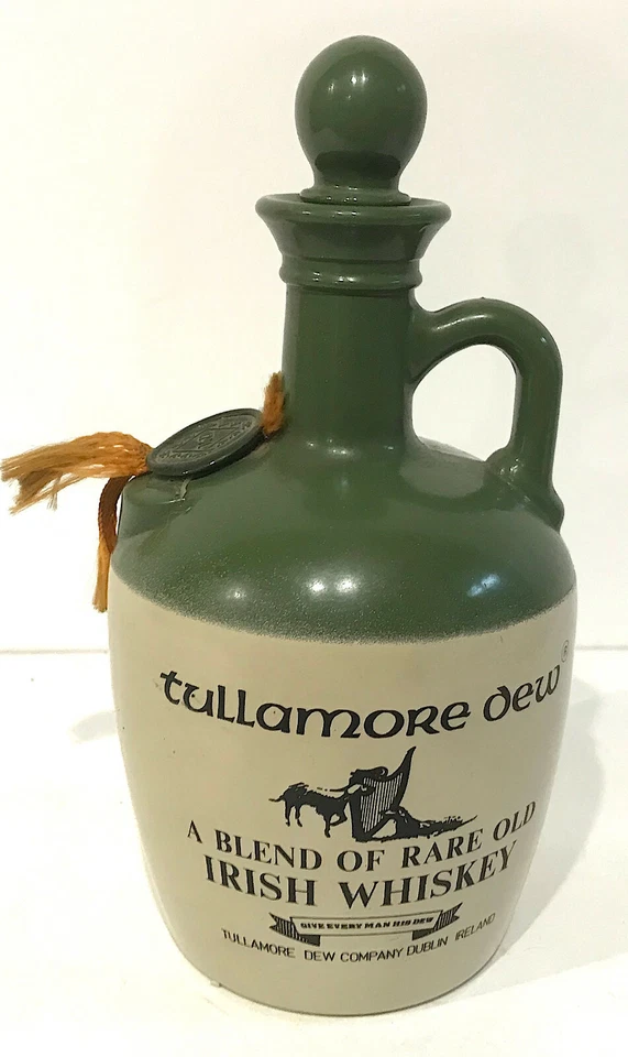 Ancienne bouteille jug en céramique Tullamore Dew Irish Whisky 75cl - Photo 1/1