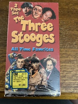 The Three Stooges All Time Favorites 2 Tape Set ( VHS ) - Image 1 of 3