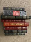 Lot of 7 Leather Easton Press Sci-Fi Books And 1 First Edition Library Fascimile