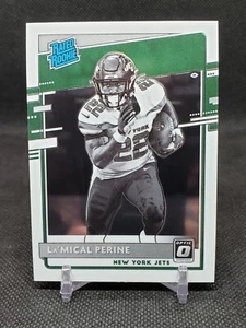 2020 Panini Optic La'Mical Perine Reverse Negative Rated Rookie - Jets - Picture 1 of 2