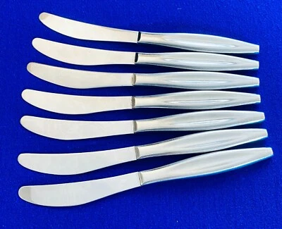 7 cuchillos de cena Carvel Hall LEISURE 7 3/4" cuchillo cubiertos de acero inoxidable EE. UU. Foto 1 de 4