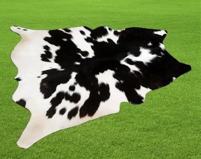 100% New Cowhide Rugs Area Cow Skin Leather (37" x 36") Cow hide SA-5625 - Image 1 of 3