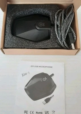 TONOR G11 Conference USB Microphone Omnidirectional Condenser PC Mic, Black - Image 1 of 4