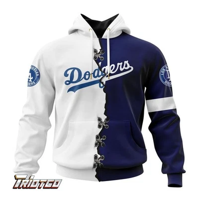 Sudadera con Capucha 3D del Equipo de Béisbol de Los Ángeles Dodgers, Unisex Adultos S-5XL Foto 1 de 4
