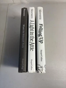 Lot Of 3 Hard Cover Shell Silverstein - Sidewalk Ends, Light Attic & Falling Up - Picture 1 of 13
