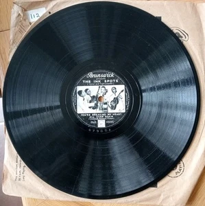 2 X Ink Spots Picture Discs Brunswick 78rpm. Stop Pretending/Dreamboat Vgc+ - Picture 1 of 11