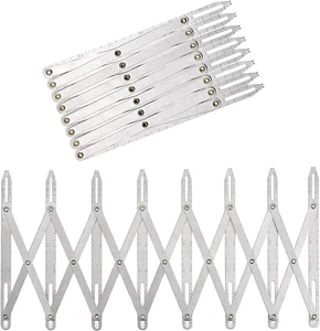 Aluminum Expanding Sewing Gauge Button Guide Equal Space Expandable Sewing Tools - Picture 1 of 12
